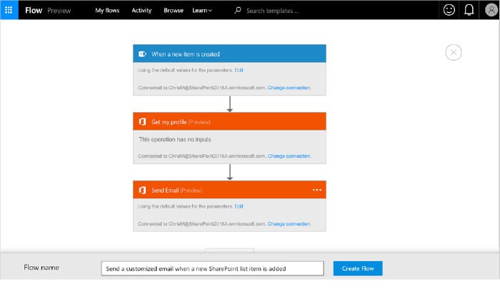SharePoint Online - Microsoft Flow
